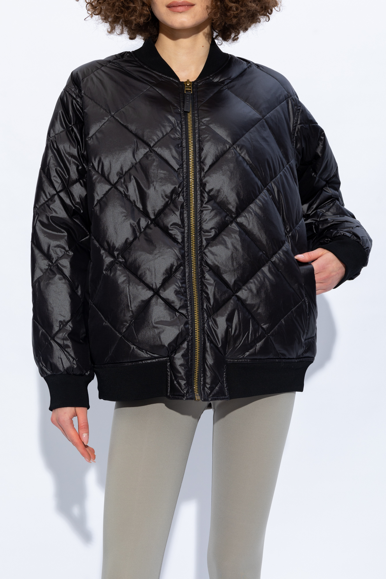 Anine Bing Leo quilted bomber jacket Women s Clothing Vitkac